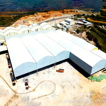 Planta avançada de processamento de minério de ferro com alto rendimento